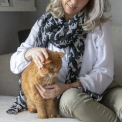 Teal Cat Scarf, Personalized Gifts For Her, Scarves For Woman, Cat Lover Gifts, Christmas Gifts, Birthday Gifts, Cat Scarf Gifts For Women 10 Teal Cat Scarf, Personalized Gifts For Her, Scarves For Woman, Cat Lover Gifts, Christmas Gifts, Birthday Gifts, Cat Scarf Gifts For Women -Jewellery Soldes Boutique il fullxfull.1812618118 tuif