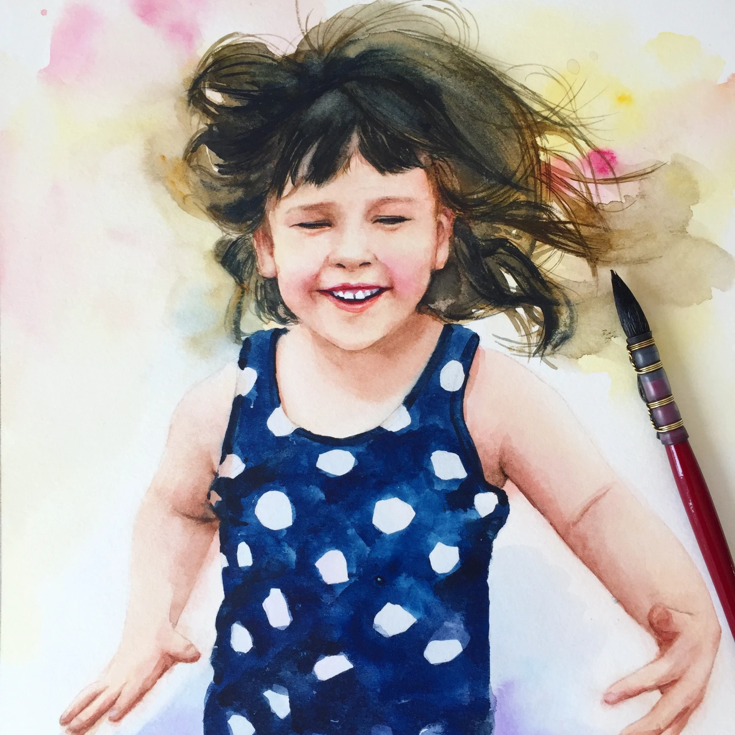 ORIGINAL Custom Family Portrait Watercolor Painting From Photo To Handmade Personalized Kids Portrait Anniversary Gift, Christmas Gift 6 ORIGINAL Custom Family Portrait Watercolor Painting From Photo To Handmade Personalized Kids Portrait Anniversary Gift, Christmas Gift - Image 4