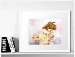 ORIGINAL Custom Family Portrait Watercolor Painting From Photo To Handmade Personalized Family Gift For Mom, Gift For Dad, Christmas Gift -Jewellery Soldes Boutique il fullxfull.1820647243 8pwu