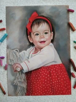 Christmas Gifts Custom Portrait From Photo Painting Portrait Children Portrait Family Portrait Wedding Portrait Pastel Watercolor Oil Portra