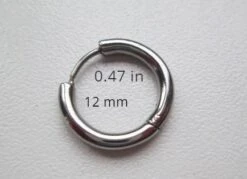 12 Mm., Hoop Earrings Men, Women, Ear Helix, Simple, Minimalist, Spain, Christmas Gift, Anniversary Gift, Boyfriend Gift. -Jewellery Soldes Boutique il fullxfull.1851078815 thfo