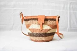 Woven Sling Bag, African Woven Bag, Woven Basket, Mom Gift, Christmas Gift, Cross Body Bag, Shoulder Bag, Vintage Antique, Beach Bag,