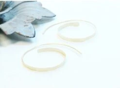 Rustic 14 Karat Gold Filled Spiral Hoops, Handmade Tribal Hoops, Lightweight Artisan Loop Earrings, Gold Hammered Hoops, Christmas Gifts -Jewellery Soldes Boutique il fullxfull.1919660639 bgbv