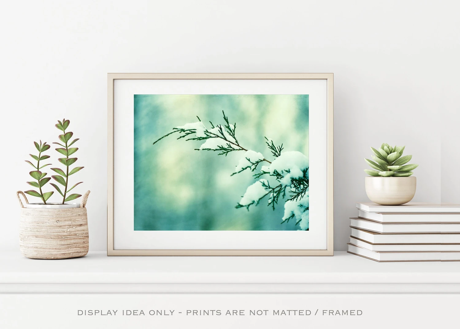 Mint Christmas Wall Art Print - Winter Photography Snow Decor Holiday Wall Decor Nature Fine Art Photograph 7 Mint Christmas Wall Art Print - Winter Photography Snow Decor Holiday Wall Decor Nature Fine Art Photograph - Image 5