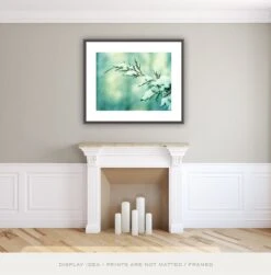 Mint Christmas Wall Art Print - Winter Photography Snow Decor Holiday Wall Decor Nature Fine Art Photograph
