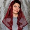Gift For Christmas Half Circle Church Veil Latin Mass Veil Accessories Mantilla Catholic Chapel Lace Head Covering Mantilla Veil