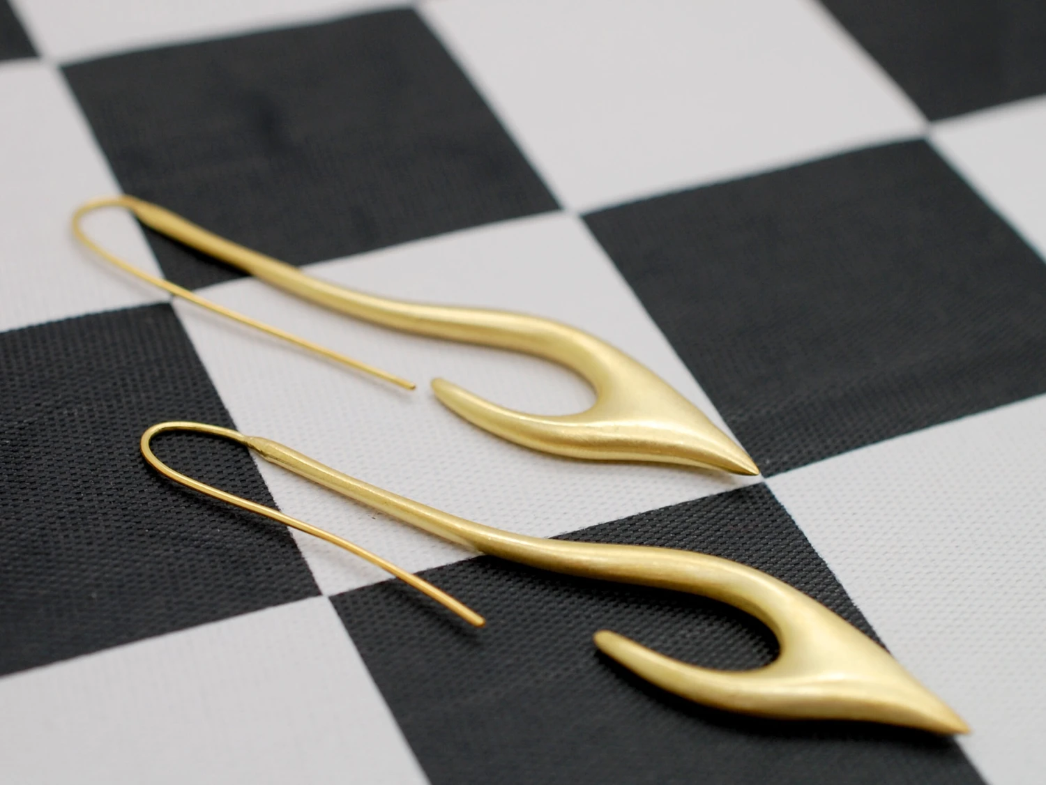 Silver Long Earrings, Pull Through Earrings, Contemporary Jewelry, Sterling Silver Sophisticated Earrings, Simple Earrings Christmas Gift 6 Silver Long Earrings, Pull Through Earrings, Contemporary Jewelry, Sterling Silver Sophisticated Earrings, Simple Earrings Christmas Gift - Image 4