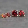 Garnet Stud Earrings, January Birthstone Jewellery, Christmas Gifts For Her, Gemstone Stud Earrings In Gold & Sterling Silver 1 Garnet Stud Earrings, January Birthstone Jewellery, Christmas Gifts For Her, Gemstone Stud Earrings In Gold & Sterling Silver -Jewellery Soldes Boutique il fullxfull.2023584091 lcbs