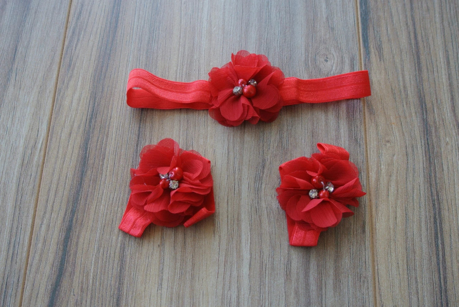 Christmas Baby Girl Petti Romper With Barefoot Sandals And Headband, Baby Girl Clothes Or Outfit, Baby Lace Romper, 1st Birthday Gift 6 Christmas Baby Girl Petti Romper With Barefoot Sandals And Headband, Baby Girl Clothes Or Outfit, Baby Lace Romper, 1st Birthday Gift - Image 4