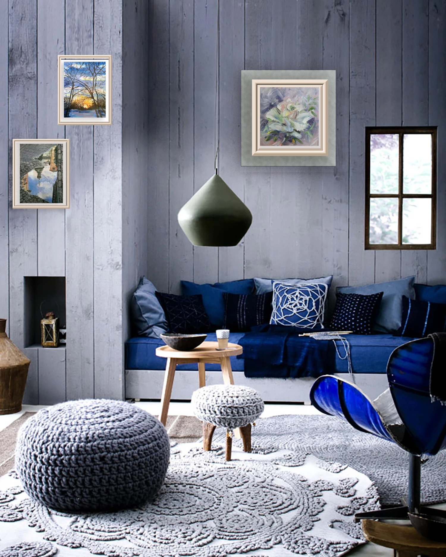 Christmas Gift Living Room Decor Desktop Decor Small Wall Art Fireplace Hall Interior Cozy Original Winter Sunrise Landscape 9x7" 4 Christmas Gift Living Room Decor Desktop Decor Small Wall Art Fireplace Hall Interior Cozy Original Winter Sunrise Landscape 9x7" - Image 2