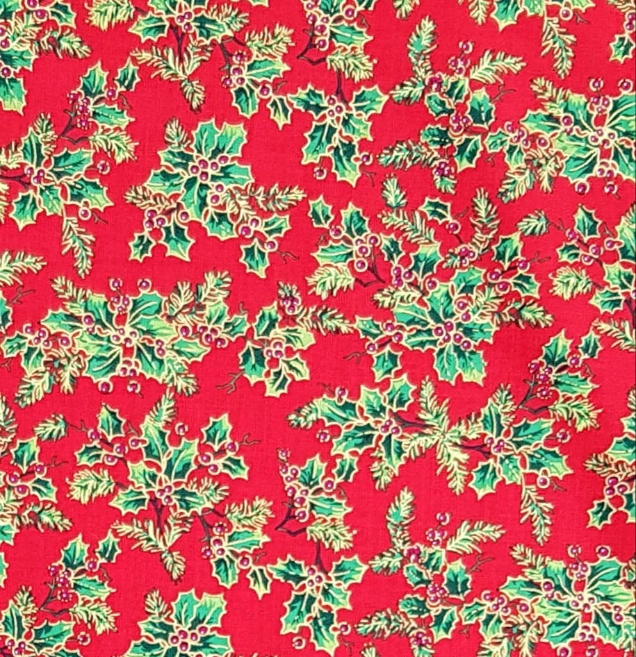 Beautiful Christmas Bandana, This Design Is A Lovely Arrangement Of Holly/berries. Perfect For Xmas Parties. Cotton Perfect Chemo Wear 4 Beautiful Christmas Bandana, This Design Is A Lovely Arrangement Of Holly/berries. Perfect For Xmas Parties. Cotton Perfect Chemo Wear - Image 2