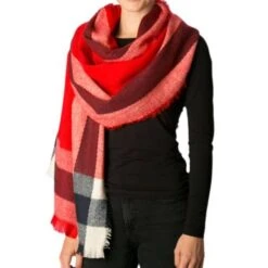 SALE,Blanket Scarf,High Quality Cashmere Feel Plaid Edge Blanket Scarf, Christmas Present, Holiday Gift,Plaid Scarf, Gift For Her,gift Ideas