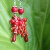 Coral Earrings, Red Chandelier Earrings Gift For Women, Mom Birthday Gift, Gemstone Cluster Earrings, Christmas Gift For Her Dangle Earrings -Jewellery Soldes Boutique il fullxfull.2073124677 jtum