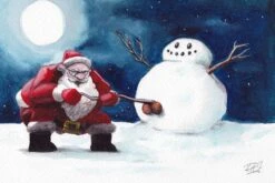 Five Christmas Cards Pack - Christmas Card/ Rude Design/ 14.5 X 10 Cm/ Alternative Xmas Humour -Jewellery Soldes Boutique il fullxfull.2073642204 k5e9