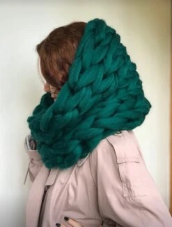 Chunky Cowl Scarf, Arm Knitted Scarf, Knit Loop Scarf, Chunky Thick Knit Oversized Scarves, Christmas Gifts For Friends -Jewellery Soldes Boutique il fullxfull.2075738822 qdu5