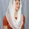 Gift For Christmas Catholic Accessories Infinity Veil Ivory Lace Mantilla Religious Head Coverings Ivory Lace Veil Lace Mantilla