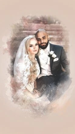CUSTOM COUPLE PORTRAIT/Watercolour Couple Portrait/Personal Gift/Custom Gift/Custom Couple Portrait/Painting From Photo/Christmas Gift -Jewellery Soldes Boutique il fullxfull.2087656309 ennz