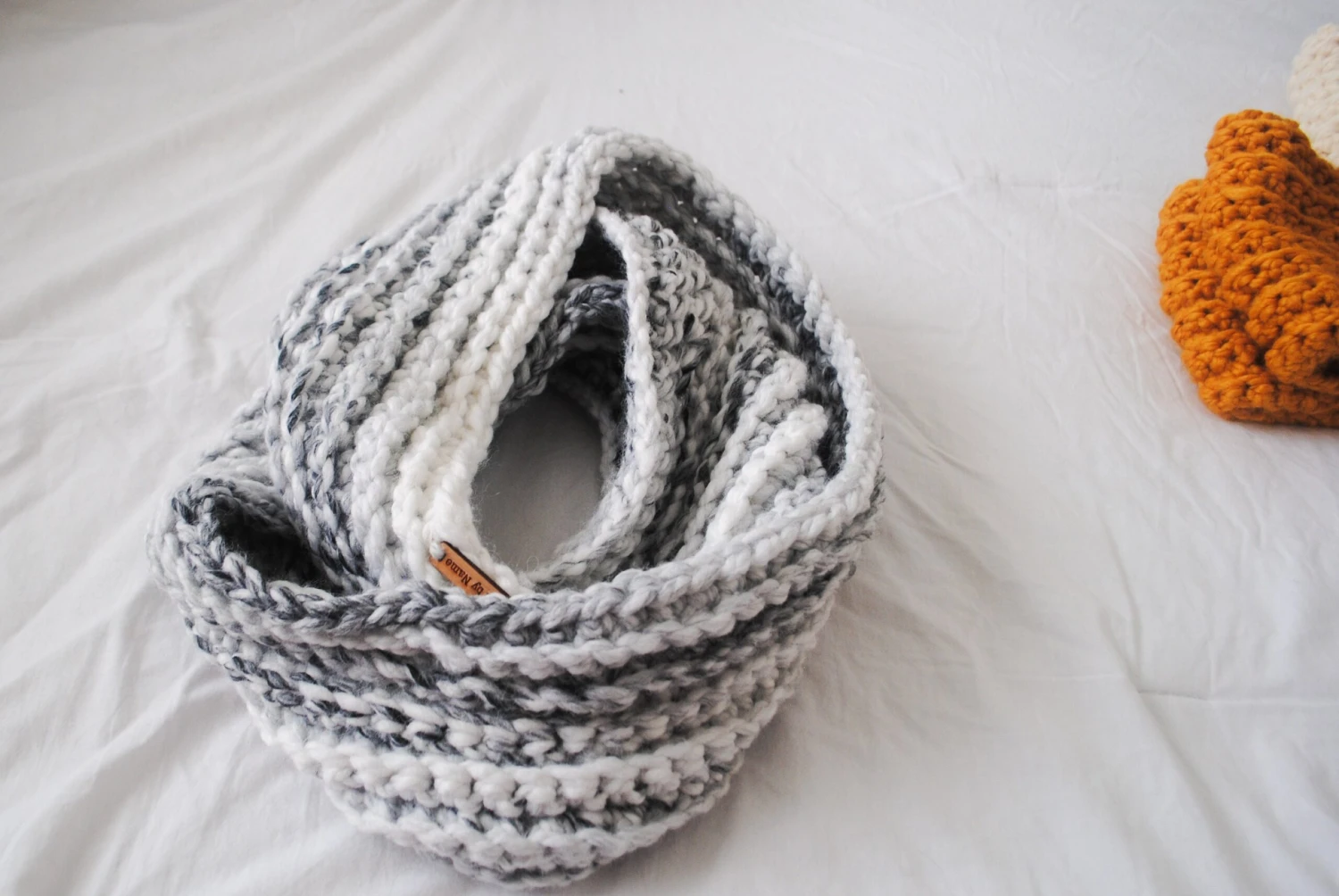 The Phoebe Scarf // Handmade Crocheted Infinity Scarf // Custom Made Winter Outdoors Wool Cute Luxury Warm Christmas Modern Birthday Gift 8 The Phoebe Scarf // Handmade Crocheted Infinity Scarf // Custom Made Winter Outdoors Wool Cute Luxury Warm Christmas Modern Birthday Gift - Image 6