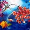 Autumnal Guelder Rose (Viburnum). Christmas Gift. New Year Gift. Home Decor. Gift For Her. Wall Decor. Original Oil Painting On Canvas. -Jewellery Soldes Boutique il fullxfull.2117287613 tpvw
