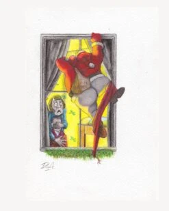 Santa's Sack - Christmas Card/ Rude Design/ 14.5 X 10 Cm/ Alternative Xmas Humour