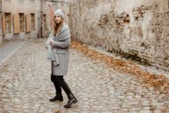 Cashmere Scarf For Women 100 Percent Pure Gray Long Cashmere Scarf Christmas Gift Knit Organic Shawl Winter Scarf Wool Wrap Neck Warmer