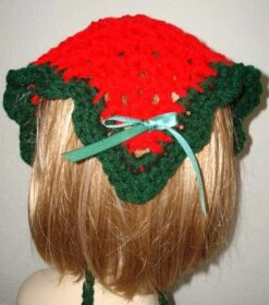 Christmas Fashion V Stitch Style Headscarf/Banadana-w-Bow/Red & Green With Ribbon Bow/Crocheted Head Scarf/Holiday Scarf/Holiday Head Scarf -Jewellery Soldes Boutique il fullxfull.2154768617 dxi3