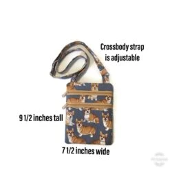 Corgi Gifts - Crossbody Purse - Welsh Corgi Mom Gift - Cute Dog Purse For Women, Teen Or Tween Girls - Dog Walking - Zipper Bag - Christmas -Jewellery Soldes Boutique il fullxfull.2158385235 903x
