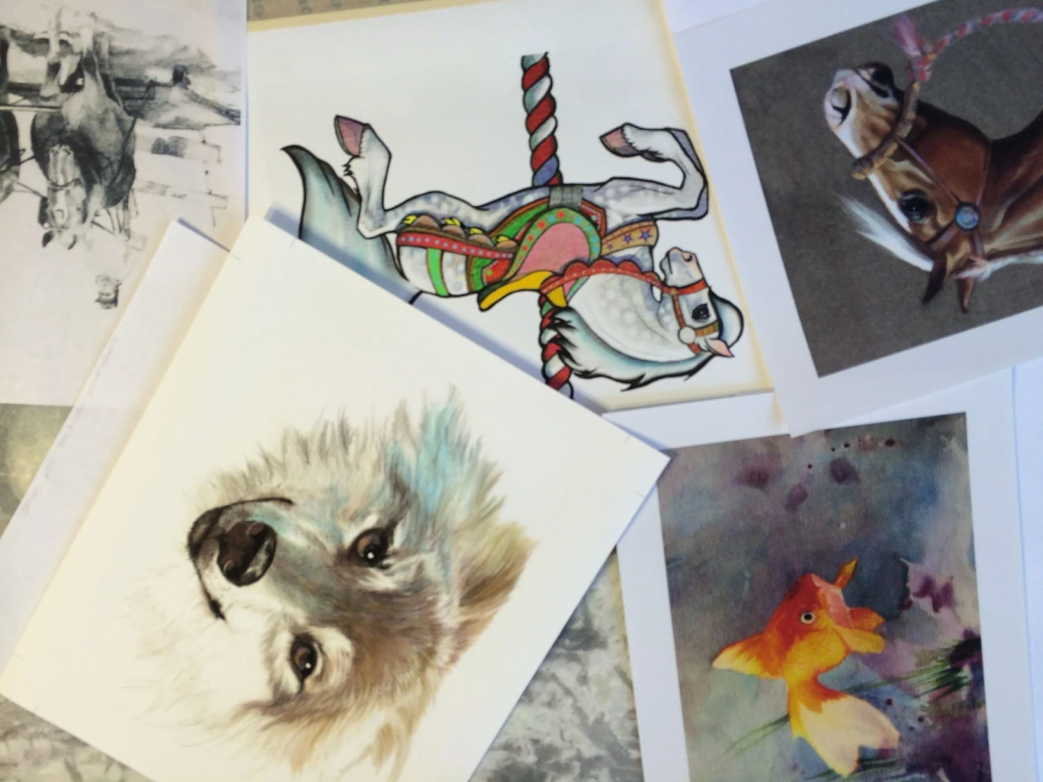 Christmas Pony Print, Sleigh Art,Snowy Horse Art,Home Decor, Childrens Wall ,Watercolor Gift, Gray And White, Wall Print, Cute Nature Giclee 8 Christmas Pony Print, Sleigh Art,Snowy Horse Art,Home Decor, Childrens Wall ,Watercolor Gift, Gray And White, Wall Print, Cute Nature Giclee - Image 6