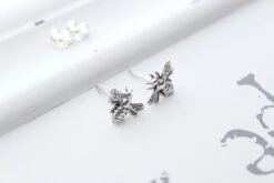 Honey Bee Earrings Studs , Bumble Bee Stud Earrings Silver Bee Ear Studs, Christmas Gift 12 Honey Bee Earrings Studs , Bumble Bee Stud Earrings Silver Bee Ear Studs, Christmas Gift -Jewellery Soldes Boutique il fullxfull.2219590670 br2o
