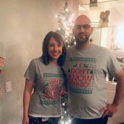 Todd Margo Shirts - Matching Christmas Shirts - Why Is The Carpet All Wet Todd I Don't Know Margo - SET OF 2 Unisex - Item 1220 & 1221 -Jewellery Soldes Boutique il fullxfull.2222131183 grl5