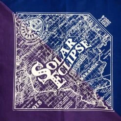 Christmas Gift Total Solar Eclipse Bandana 2024 Southern Illinois Eclipse Crossroads. Hand Screen Printed Map Bandana Gifts Under 20 -Jewellery Soldes Boutique il fullxfull.2269043599 m59w