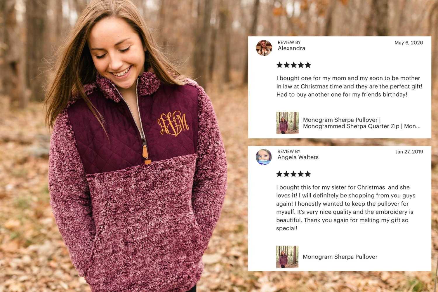 Monogram Sherpa Pullover | Monogrammed Sherpa Quarter Zip | Monogram Pullover | Christmas Gift For Her | Monogram Sherpa Fleece Jacket 4 Monogram Sherpa Pullover | Monogrammed Sherpa Quarter Zip | Monogram Pullover | Christmas Gift For Her | Monogram Sherpa Fleece Jacket - Image 2