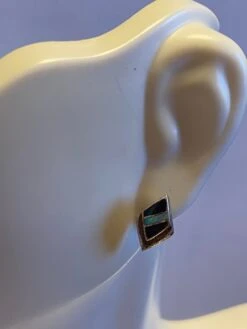 Navajo Multi Stone Sterling Earrings Opals Jet 925 Silver Vintage Southwestern Native American Jewelry Christmas Birthday Graduation Gift -Jewellery Soldes Boutique il fullxfull.2344379073 cdi3