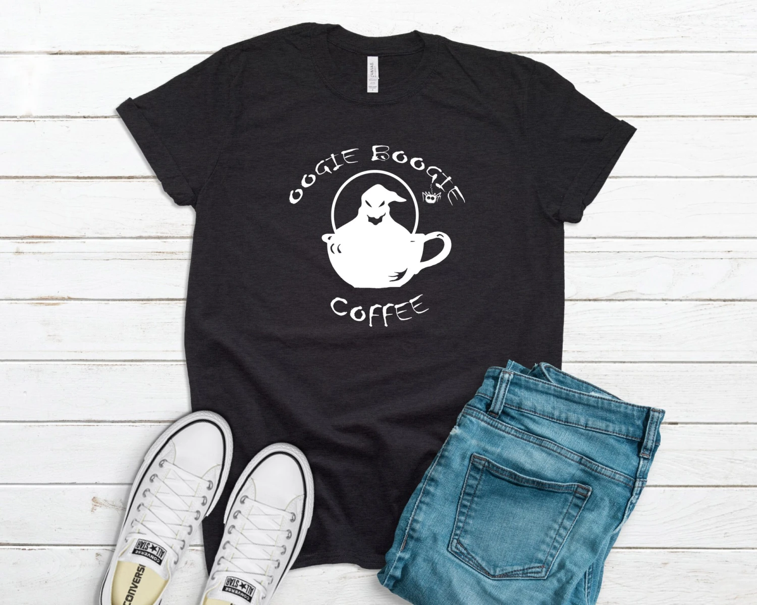 Oogie Boogie Shirt, Halloween Shirt, Coffee Shirt, Nightmare Before Christmas Shirt 4 Oogie Boogie Shirt, Halloween Shirt, Coffee Shirt, Nightmare Before Christmas Shirt - Image 2