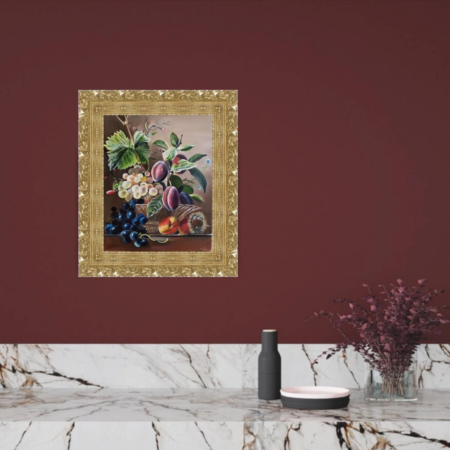 MADE TO ORDER! Dutch Still Life With Fruits. Christmas Gift. New Year Gift. Original Oil Paintin In Traditional Old Masters Technique. 4 MADE TO ORDER! Dutch Still Life With Fruits. Christmas Gift. New Year Gift. Original Oil Paintin In Traditional Old Masters Technique. - Image 2