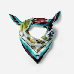 Satin Print Scarf UK, Square Neck Scarf Artsy, Art Scarves For Women, Boho Lightweight Bandana, Girlfriend Gift, Christmas Gift, Bag Scarf -Jewellery Soldes Boutique il fullxfull.2489748737 8x28
