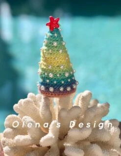 Crochet Toy Amigurumi Christmas Tree Miniature Plushes Christmas Ornament Children Toy Decoration Ornament Christmas