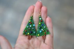 Christmas Tree Earrings Beaded Green Xmas Gift Earrings Statement Crystal New Year Jewelry 13 Christmas Tree Earrings Beaded Green Xmas Gift Earrings Statement Crystal New Year Jewelry -Jewellery Soldes Boutique il fullxfull.2553946180 53ma