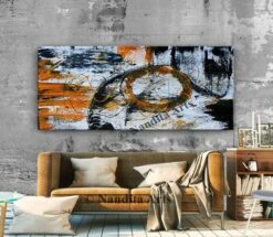 Large Abstract Painting, Yellow Minimal Wall Art, Living Room Décor, Colorful Modern Abstract Painting, Christmas Art Décor -Jewellery Soldes Boutique il fullxfull.2555906482 466e