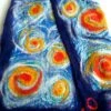 Van Gogh Scarf, Nuno Felted, Wool Winter Scarf, Hand Painted Silk, Art Scarf, Merino Wool, Soft Scarf, Christmas Present, Gift For Friend, -Jewellery Soldes Boutique il fullxfull.2573185984 c1p9
