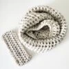 Christmas Gift Set, Holiday Gift Set, Chunky Scarf And Earwarmer, Infinity Scarf, Winter Scarf, Headband, Crochet Scarf Set, Womens Gift Set