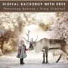 Reindeer In A Bokeh Winter Arch, Digital Background, Christmas Backdrop, Digital Snow Overlay, Christmas Background, Photography Backdrop -Jewellery Soldes Boutique il fullxfull.2617372591 iccl