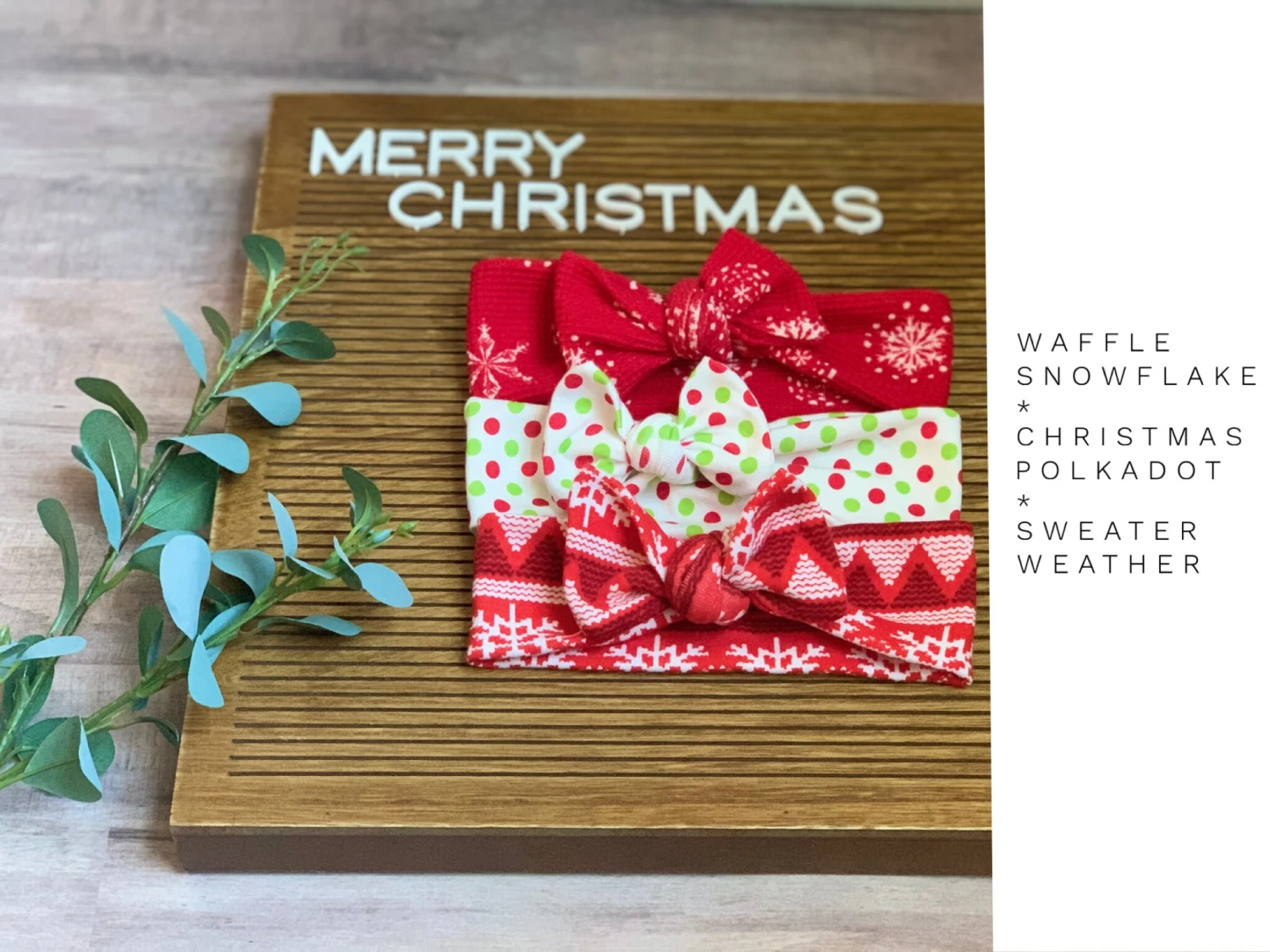 Christmas Headband, Holiday Headbands, Santa Baby Bows, Baby Turban Headband, Baby Girl Headwrap 5 Christmas Headband, Holiday Headbands, Santa Baby Bows, Baby Turban Headband, Baby Girl Headwrap - Image 3