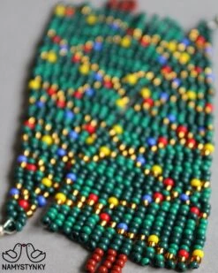 Christmas Tree Beaded Earrings New Year Earrings Green Long Earrings Christmas Gift Seed Bead Earrings Boho Earrings New Year Fringe Earring -Jewellery Soldes Boutique il fullxfull.2633948418 501v