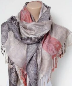 Beige Cream Pashmina Scarf Oversize Shawl Wrap Stole Gift For Mothers Christmas Bridesmaid Women Accessories Fall Winter Holiday Fashion -Jewellery Soldes Boutique il fullxfull.2634221318 kzaj