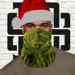 Face Mask Christmas Grumpy PPE Tubular Bandana Neck Warmer Snood Scarf Multi Purpose Use Head Wrapping Paper Gift Festive Winter Pattern -Jewellery Soldes Boutique il fullxfull.2642520705 3myk