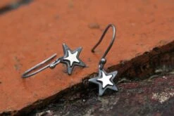 Sterling Silver Dainty Star Earrings • Minimalist Earrings • Christmas Gift