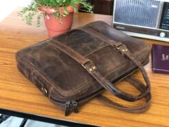 Personalized Full Grain Rugged Leather Messenger Bag 16'' Leather Laptop Bag Men Briefcase Satchel, Handbag Crossbody Bag, Christmas Gifts -Jewellery Soldes Boutique il fullxfull.2654597151 5igc