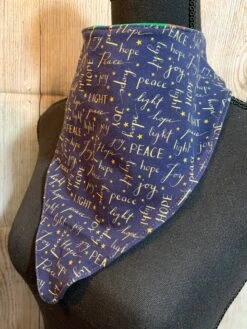 Big Kid Bandana Bib Waterproof “Peace, Joy, Hope, Light” Teen Drool Bib Special Needs Adult Dignity Scarf Christmas Bib Gift -Jewellery Soldes Boutique il fullxfull.2659514108 8yx8