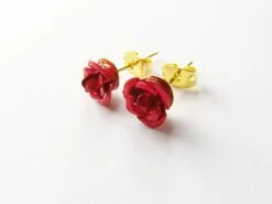 Christmas Gift, Dainty Red Rose Earrings, Studs, Post 10 Christmas Gift, Dainty Red Rose Earrings, Studs, Post -Jewellery Soldes Boutique il fullxfull.266259723